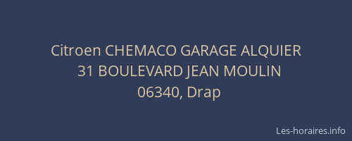 Citroen CHEMACO GARAGE ALQUIER