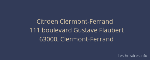 Citroen Clermont-Ferrand