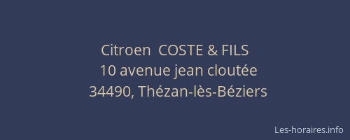 Citroen  COSTE & FILS