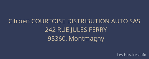 Citroen COURTOISE DISTRIBUTION AUTO SAS