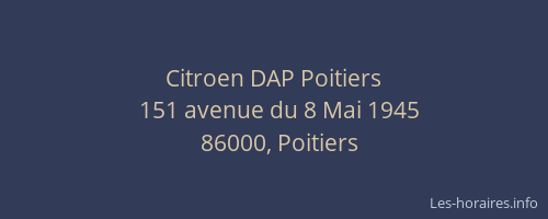 Citroen DAP Poitiers