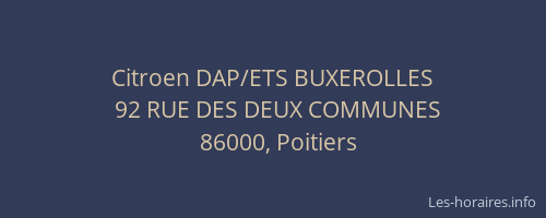 Citroen DAP/ETS BUXEROLLES