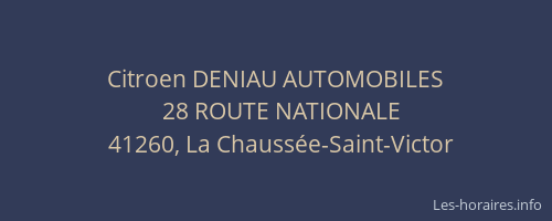 Citroen DENIAU AUTOMOBILES