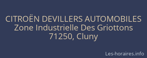 CITROËN DEVILLERS AUTOMOBILES