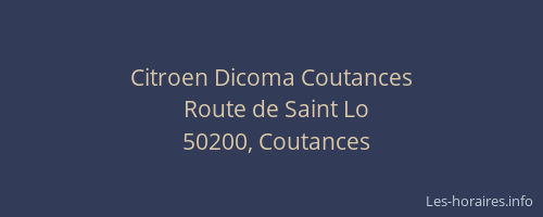 Citroen Dicoma Coutances