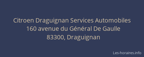 Citroen Draguignan Services Automobiles