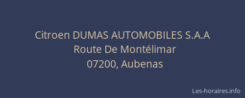 Citroen DUMAS AUTOMOBILES S.A.A
