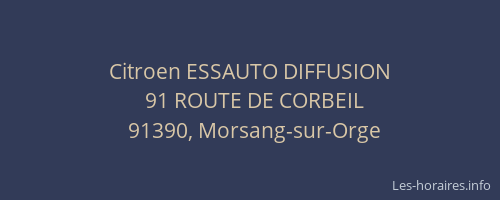 Citroen ESSAUTO DIFFUSION