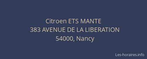 Citroen ETS MANTE
