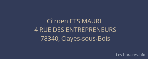 Citroen ETS MAURI