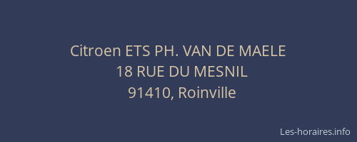 Citroen ETS PH. VAN DE MAELE
