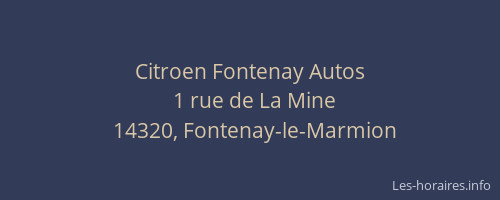 Citroen Fontenay Autos