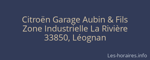 Citroën Garage Aubin & Fils