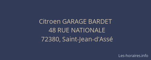 Citroen GARAGE BARDET