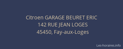 Citroen GARAGE BEURET ERIC