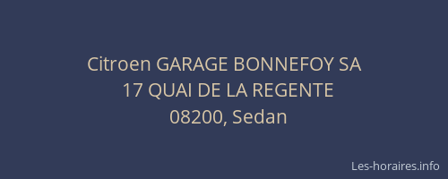 Citroen GARAGE BONNEFOY SA