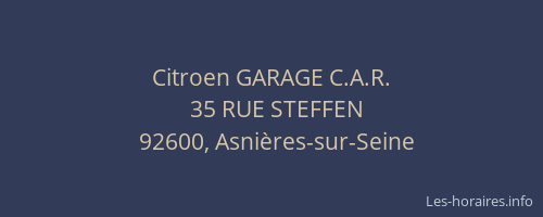 Citroen GARAGE C.A.R.