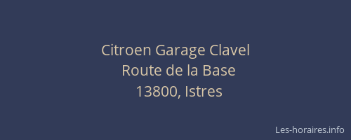 Citroen Garage Clavel