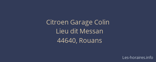 Citroen Garage Colin