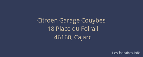 Citroen Garage Couybes