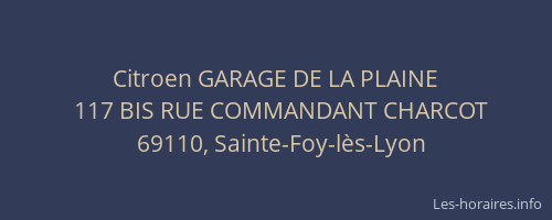 Citroen GARAGE DE LA PLAINE