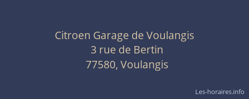 Citroen Garage de Voulangis