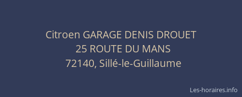 Citroen GARAGE DENIS DROUET