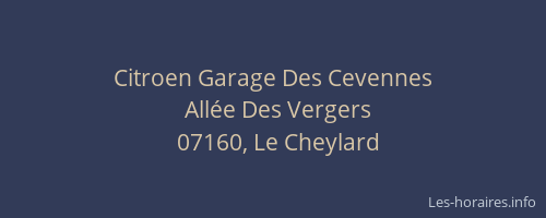 Citroen Garage Des Cevennes
