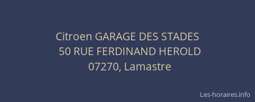 Citroen GARAGE DES STADES