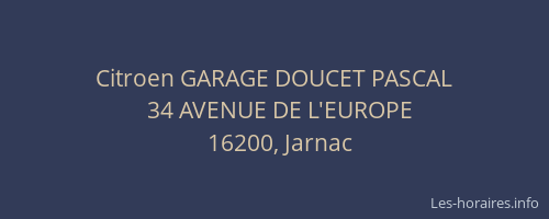 Citroen GARAGE DOUCET PASCAL
