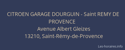 CITROEN GARAGE DOURGUIN - Saint REMY DE PROVENCE