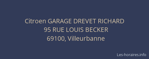 Citroen GARAGE DREVET RICHARD