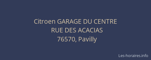 Citroen GARAGE DU CENTRE