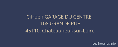 Citroen GARAGE DU CENTRE