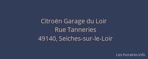 Citroën Garage du Loir