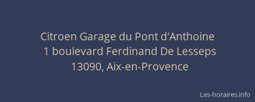 Citroen Garage du Pont d'Anthoine