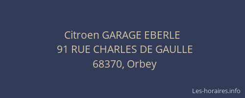 Citroen GARAGE EBERLE