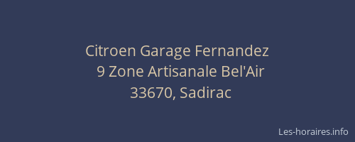 Citroen Garage Fernandez