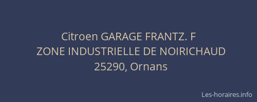 Citroen GARAGE FRANTZ. F