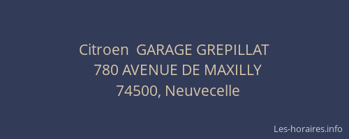 Citroen  GARAGE GREPILLAT