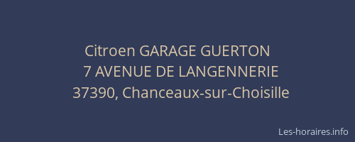 Citroen GARAGE GUERTON