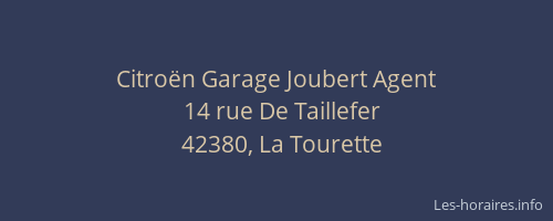 Citroën Garage Joubert Agent