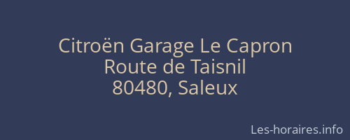 Citroën Garage Le Capron