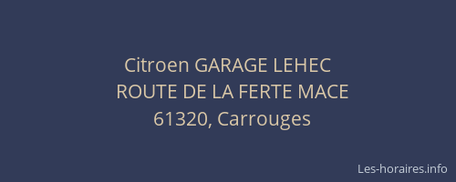 Citroen GARAGE LEHEC