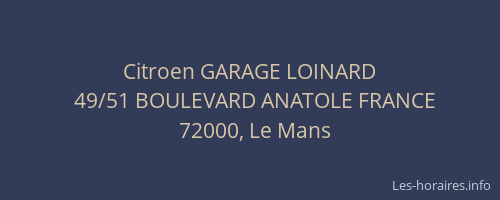 Citroen GARAGE LOINARD