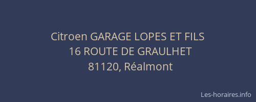 Citroen GARAGE LOPES ET FILS