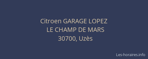 Citroen GARAGE LOPEZ