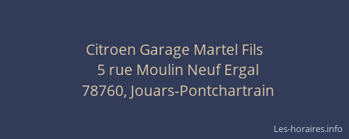 Citroen Garage Martel Fils