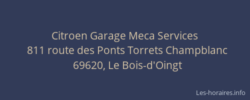 Citroen Garage Meca Services
