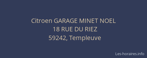 Citroen GARAGE MINET NOEL